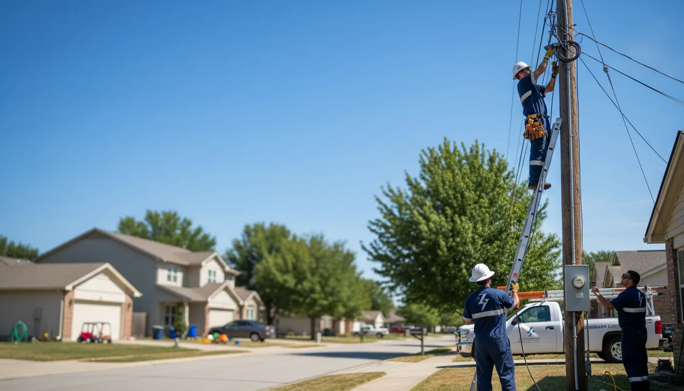 Residential electrician providing installation services in Dunkirk, OH